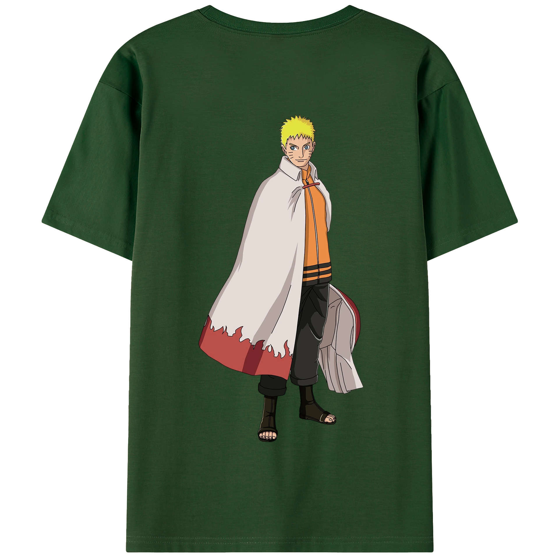 （画像用） NARUTO -ナルト- うずまき ナルト Uzumaki Naruto 綿100％半袖Tシャツ（背面プリント）